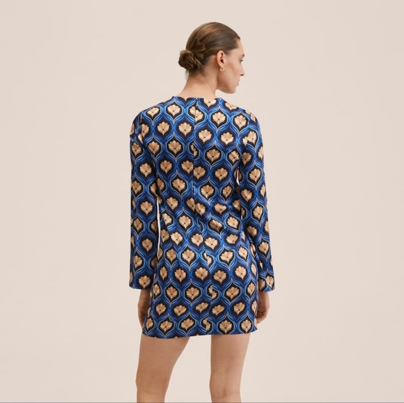 MANGO RETRO PRint dress - Picture 2 of 5